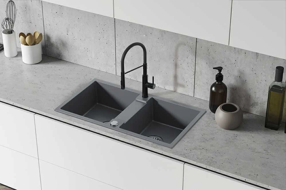 Granitinė virtuvinė plautuvė Kuchinox RAB, SBF_520Y, Pilkas