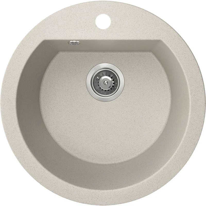 Granitinė virtuvinė plautuvė Laveo Dafne SBD_480T, rusvai gelsvas