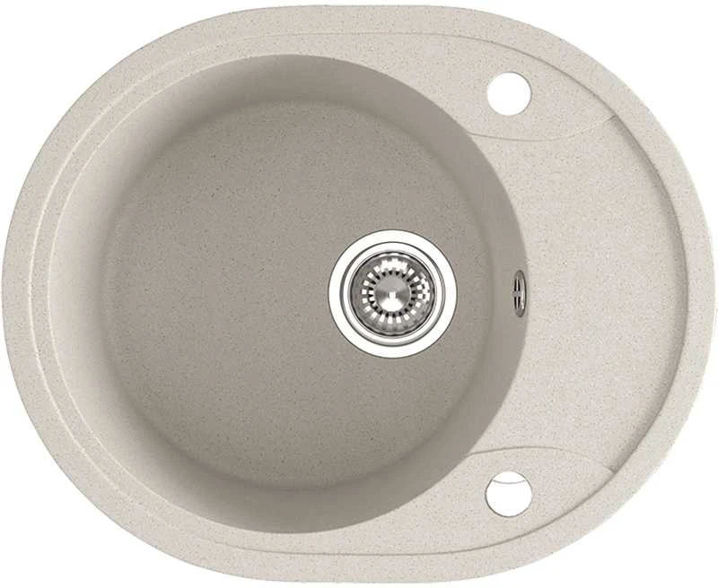 Granitinė virtuvinė plautuvė Laveo Dafne SBD_483T, rusvai gelsvas