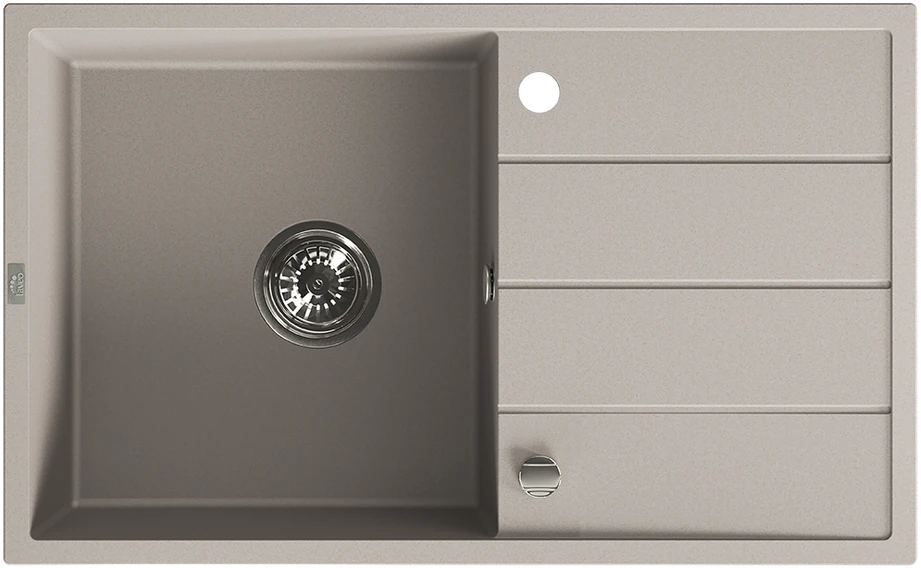 Granitinė virtuvinė plautuvė Laveo Wolin SPW_411T, rusvai gelsvas
