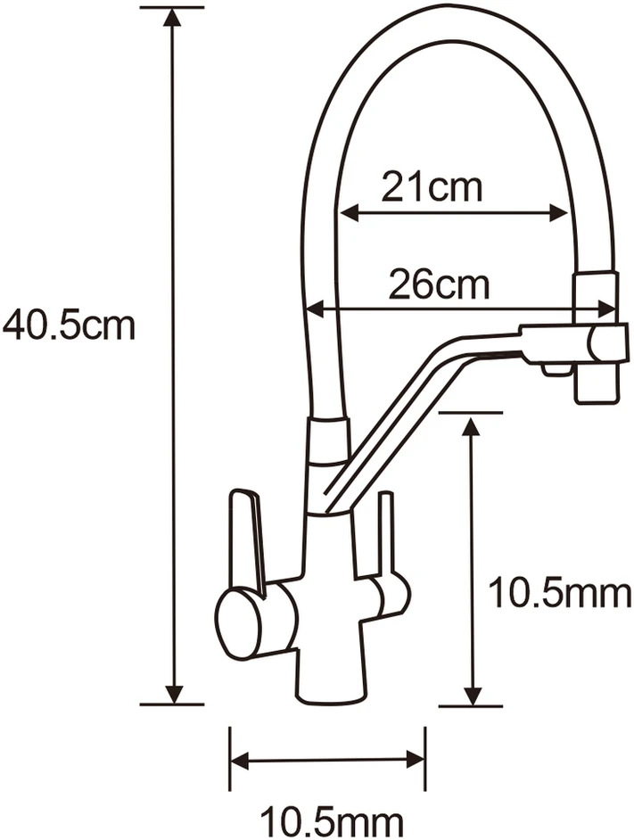 Granitinė virtuvinė plautuvė Mexen Bruno su maišytuvu ir sifonu, Pilkas+Juodas