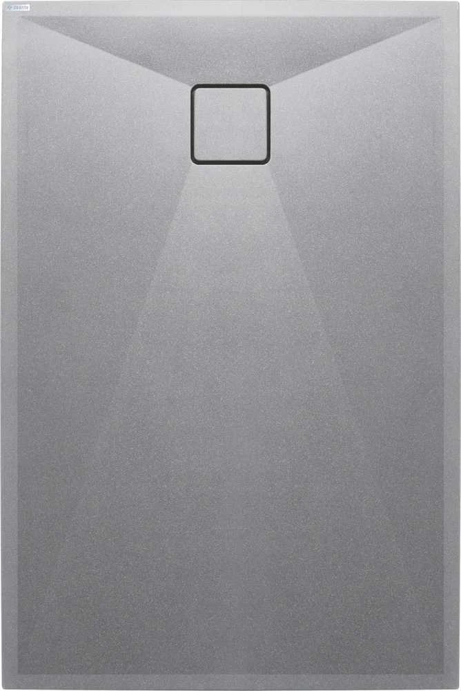Granitinis dušo padėklas Deante Correo, Metallic pilkas, 140x80 cm