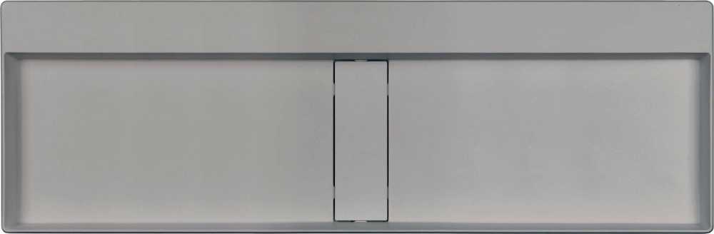 Granitinis praustuvas Deante Blur, 120x40 cm, CQB_SU2S, Metallic pilkas