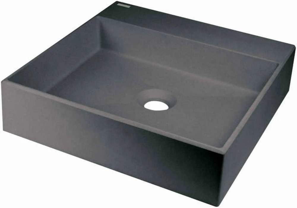 Granitinis praustuvas Deante Correo 40x40 cm, CQR_SU4S, Metallic pilkas