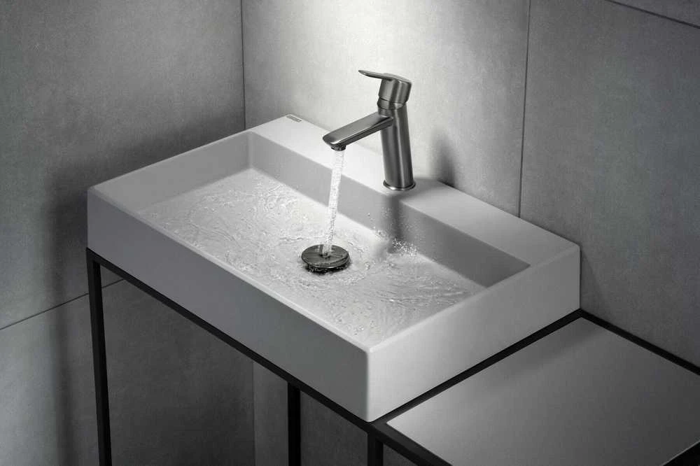 Granitinis praustuvas Deante Correo 60x40 cm, CQR_SU6S, Metallic pilkas