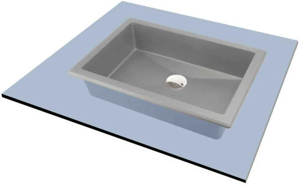 Granitinis praustuvas Deante Correo CQR_SU5U, Metallic pilkas