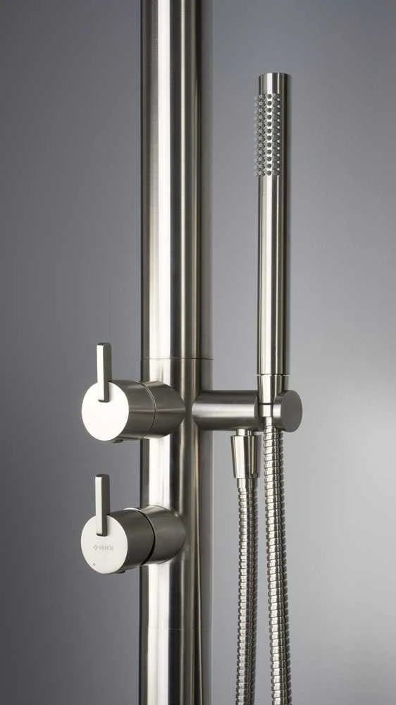 Grindinė dušo sistema Deante Silia NQS_F4GM, Brushed steel