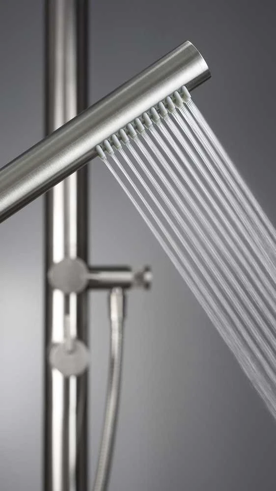 Grindinė dušo sistema Deante Silia NQS_F4GM, Brushed steel