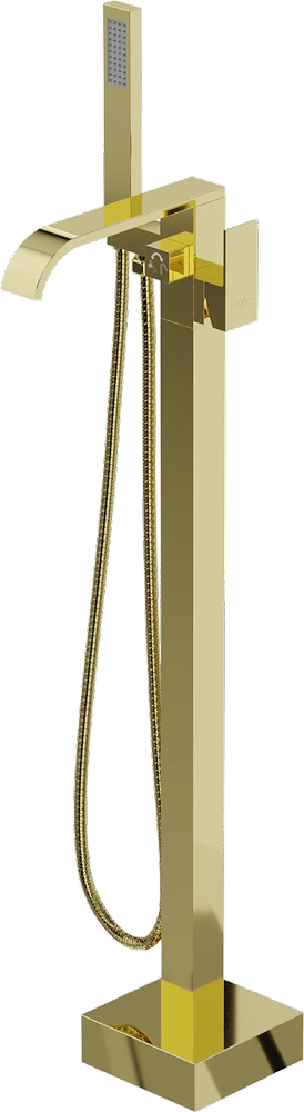 Grindinis vonios maišytuvas Mexen Lava, Gold