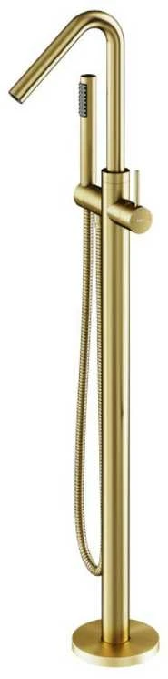 Grindinis vonios maišytuvas Besco Veo 3.0 ColdMode, Brushed Gold
