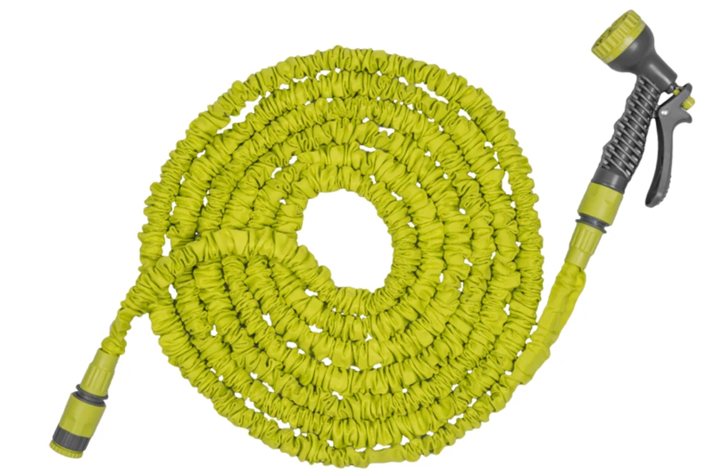 Išsitempianti sodo žarna su purkštuku Bradas Trick Hose 5m-15m, žalsva