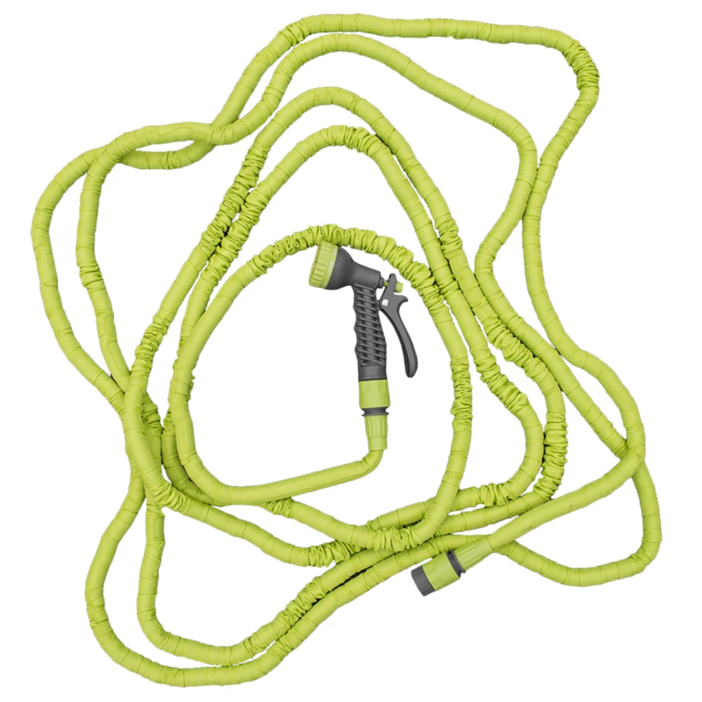 Išsitempianti sodo žarna su purkštuku Bradas Trick Hose 5m-15m, žalsva