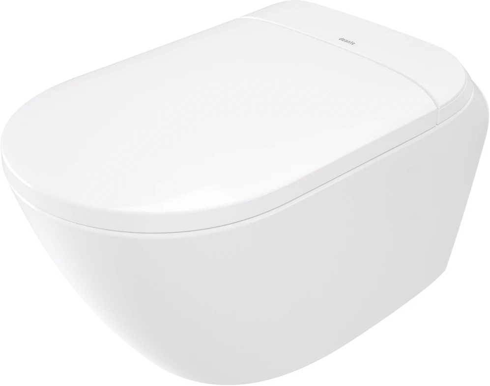 Klozetas Deante Silia Smart Pro su automatiniu dangčiu, CSID6ZPW, Baltas