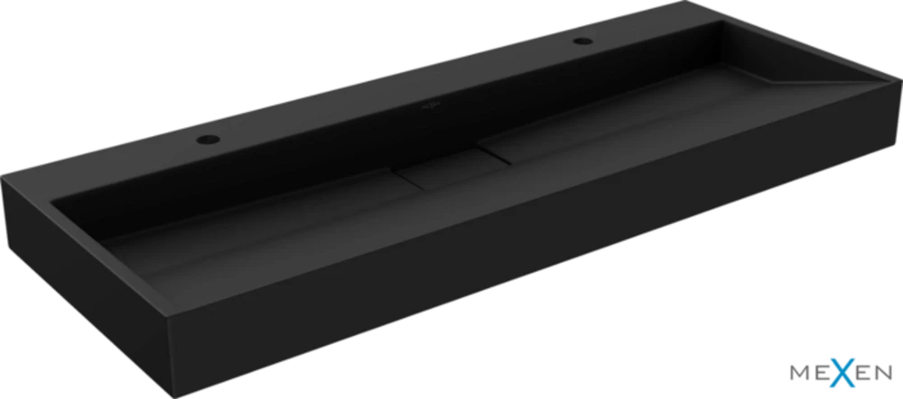 Konglomerato praustuvas Mexen Ava 2/O, 100x46 cm, Juodas mat