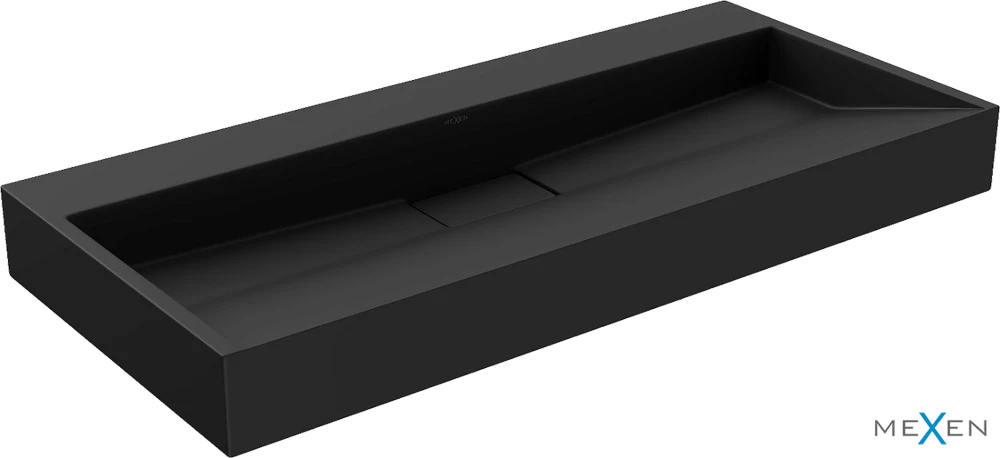 Konglomerato praustuvas Mexen Ava B/O, 100x46 cm, Juodas mat