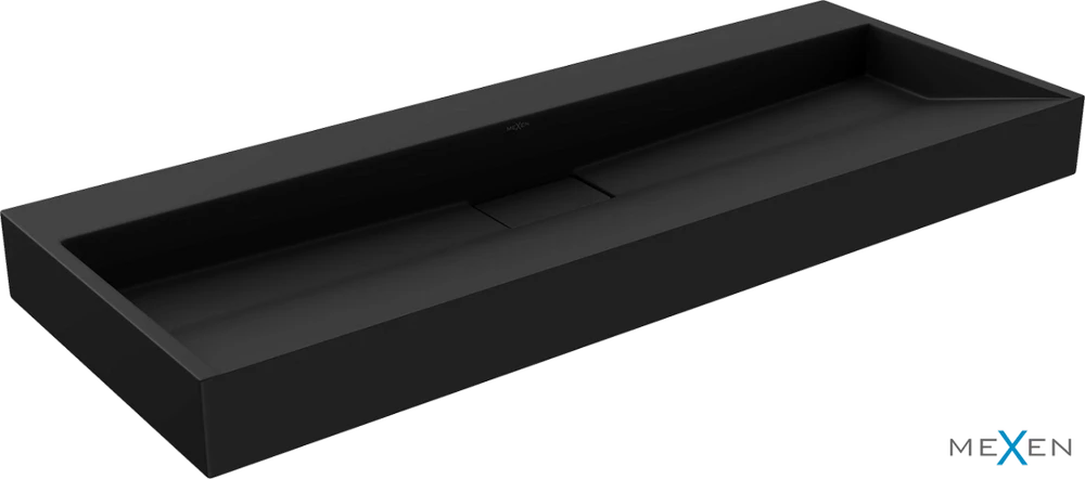 Konglomerato praustuvas Mexen Ava B/O, 120x46 cm, Juodas mat