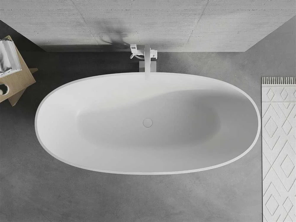 Konglomerato vonia Mexen Bari, 165 x 75 cm, Baltas matt