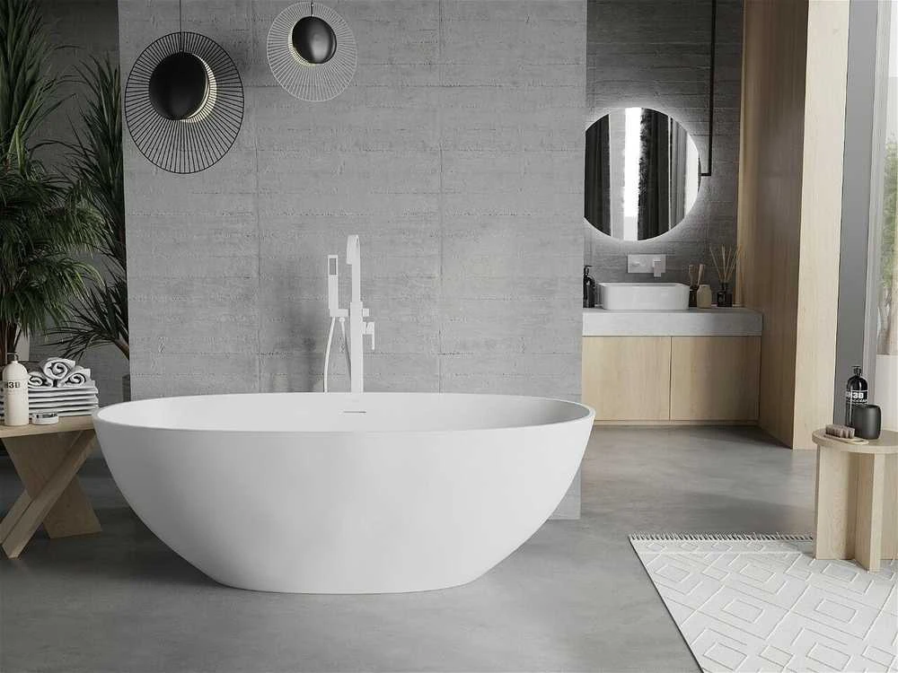 Konglomerato vonia Mexen Bari, 165 x 75 cm, Baltas matt