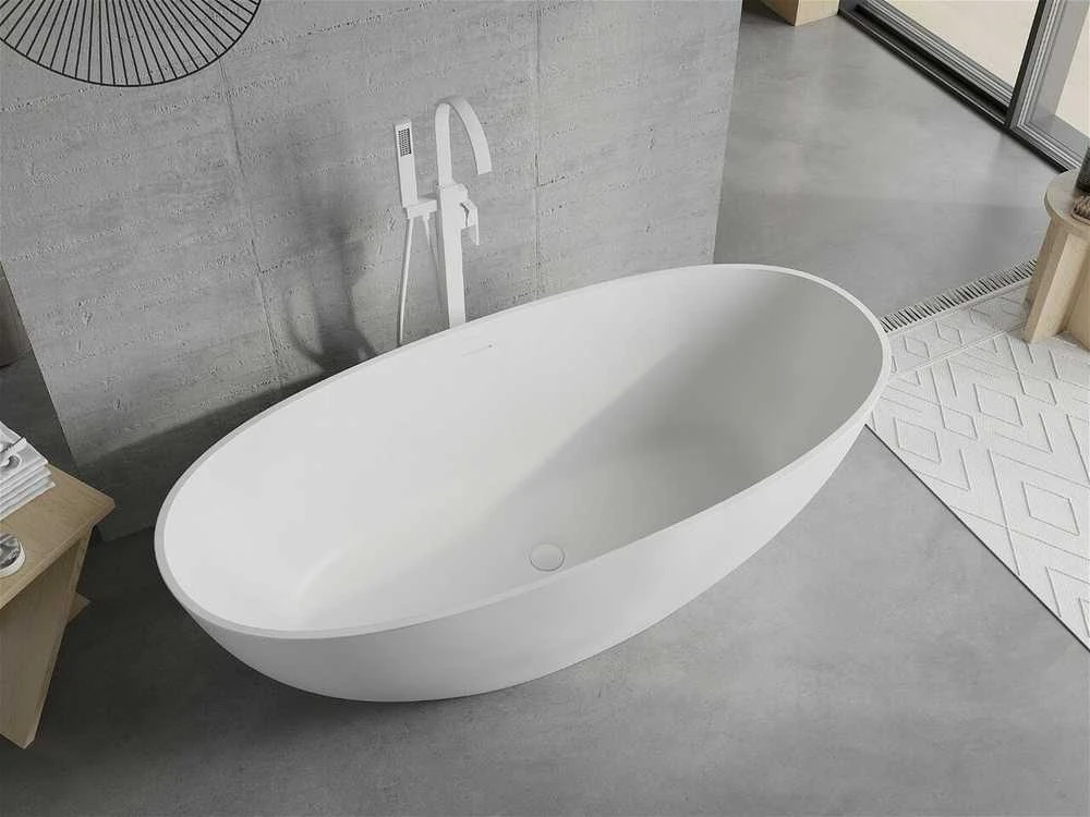 Konglomerato vonia Mexen Bari, 165 x 75 cm, Baltas matt