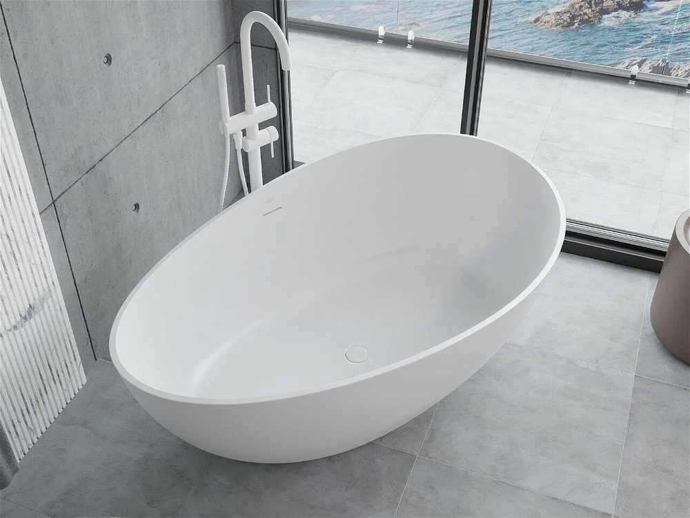 Konglomerato vonia Mexen Parma, 160 x 95 cm, Baltas matt