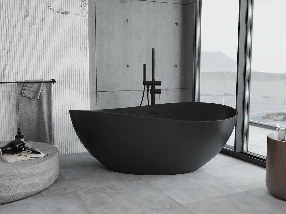 Konglomerato vonia Mexen Parma, 160 x 95 cm, Juodas matt
