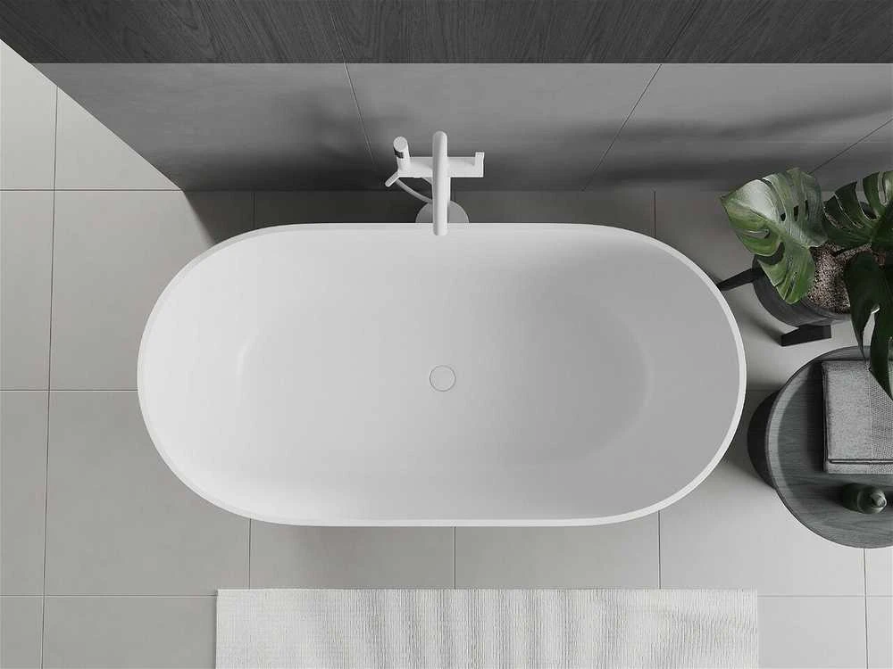 Konglomerato vonia Mexen Rimini, 150 x 75 cm, Baltas matt