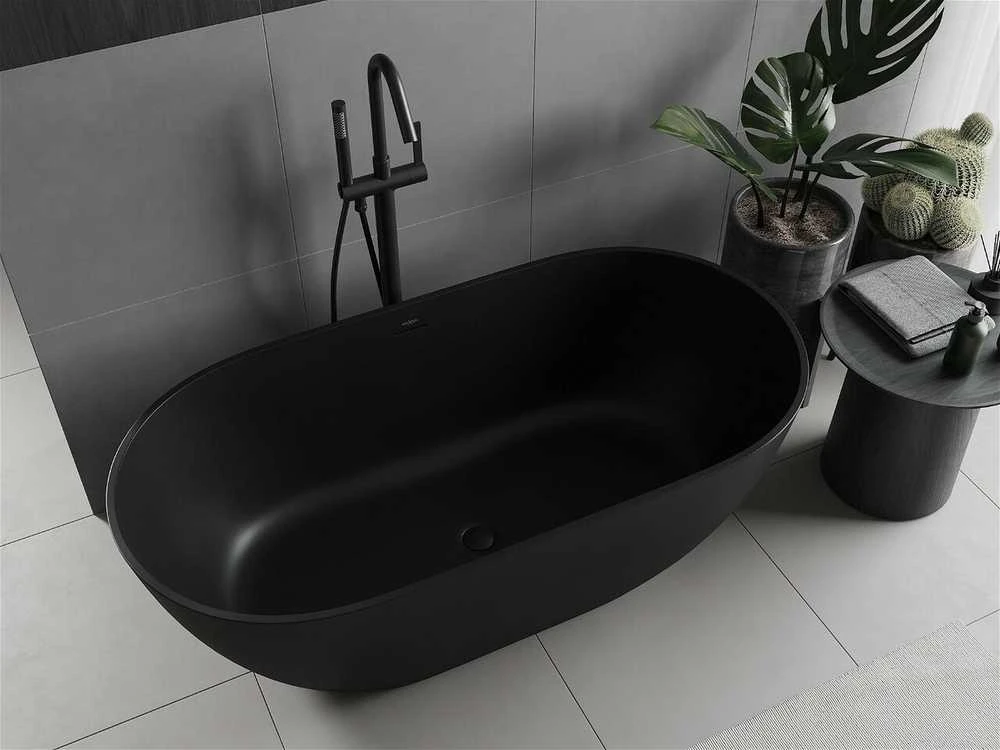 Konglomerato vonia Mexen Rimini, 150 x 75 cm, Juodas matt