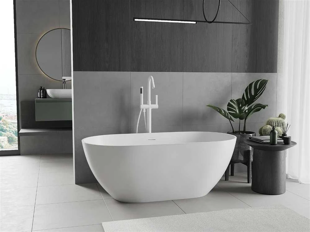 Konglomerato vonia Mexen Rimini, 150 x 75 cm, Baltas matt