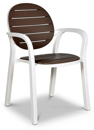 Lauko baldų komplektas PALMA/ALLORO - 8/140, Bianco Tortora