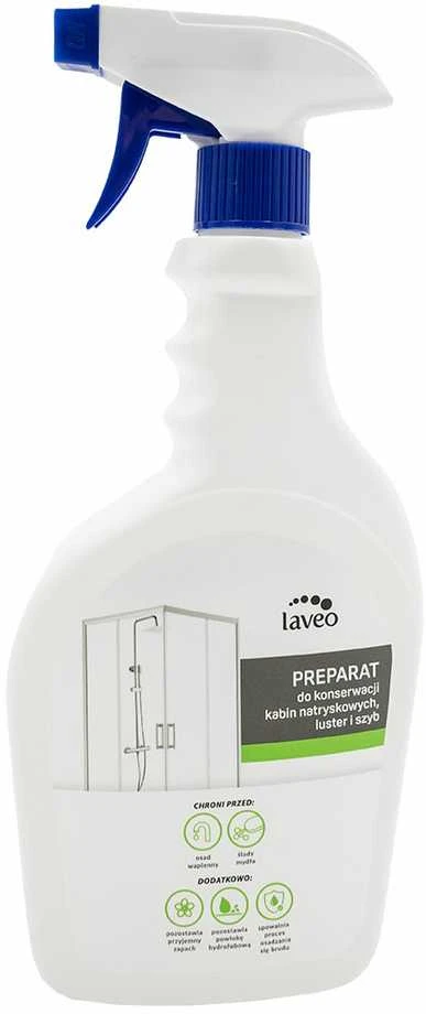 Laveo preparatas dušo kabinų, veidrodžių ir stiklo priežiūrai, 500 ml