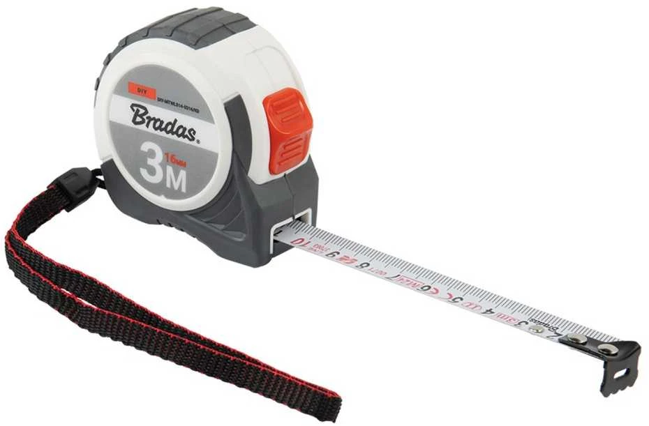 Matavimo ruletė Bradas, 3m/16mm
