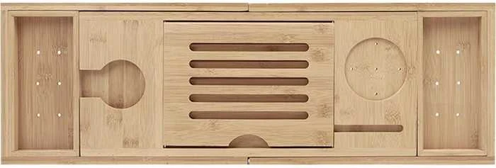 Mexen Bamboo lentynėlė voniai, 70-105 cm