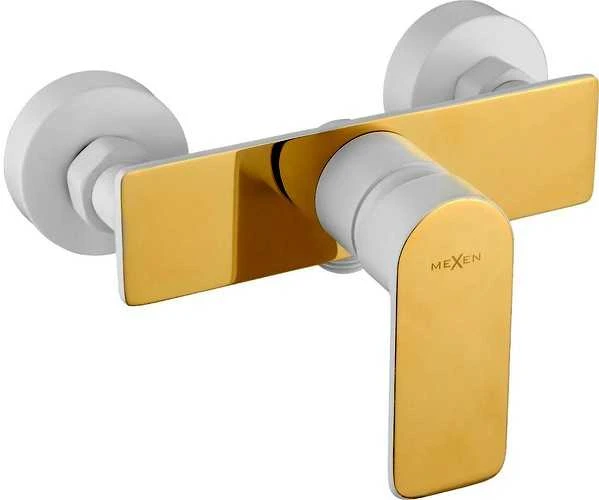 Mexen dušo maišytuvas Alfa, Baltas/Gold