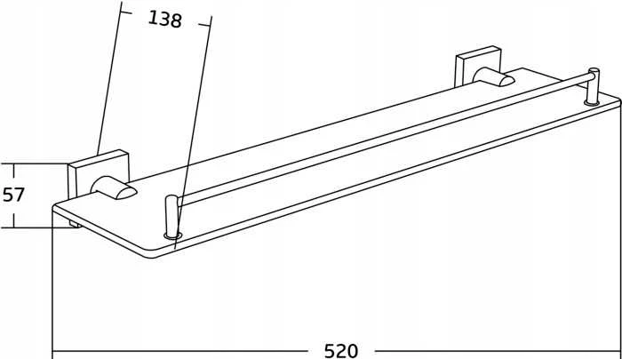Mexen Rufo vonios lentyna, Chrome