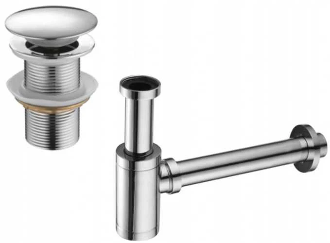 Mexen sifonas su "Klik-klak" dangteliu praustuvams be persipylimo, Chrome