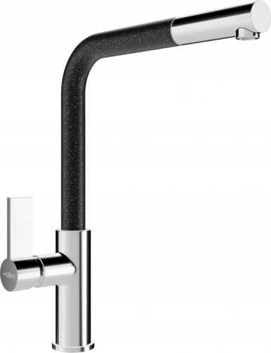 Mexen virtuvės maišytuvas Flora, Chrome/Juodas granite