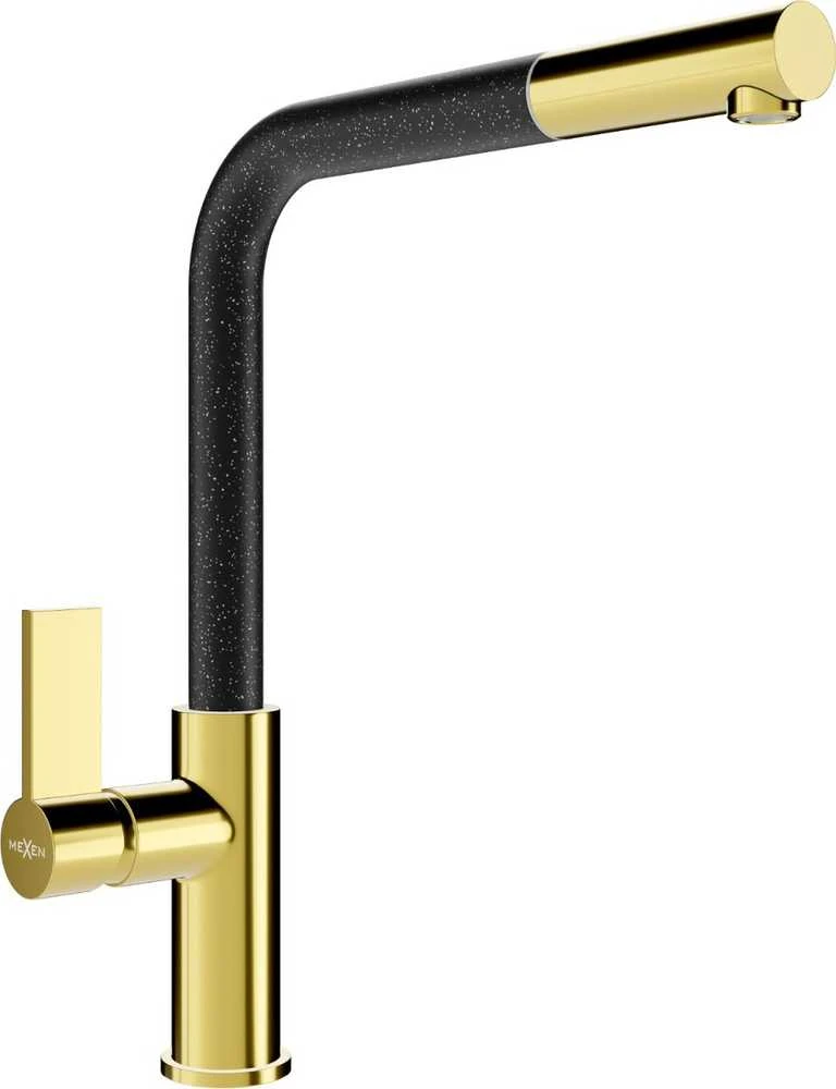 Mexen virtuvės maišytuvas Flora, Gold/Juodas granite