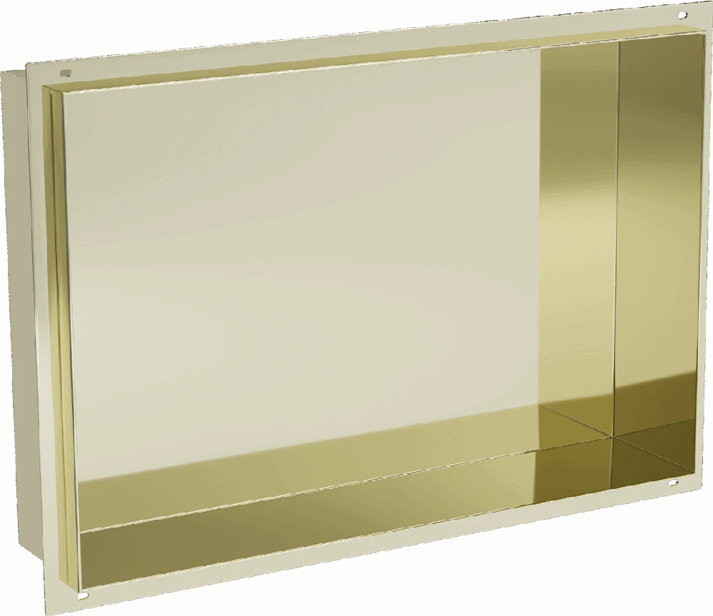 Mexen X-Wall-NR įleidžiama sieninė lentyna, 45x30 cm, Gold