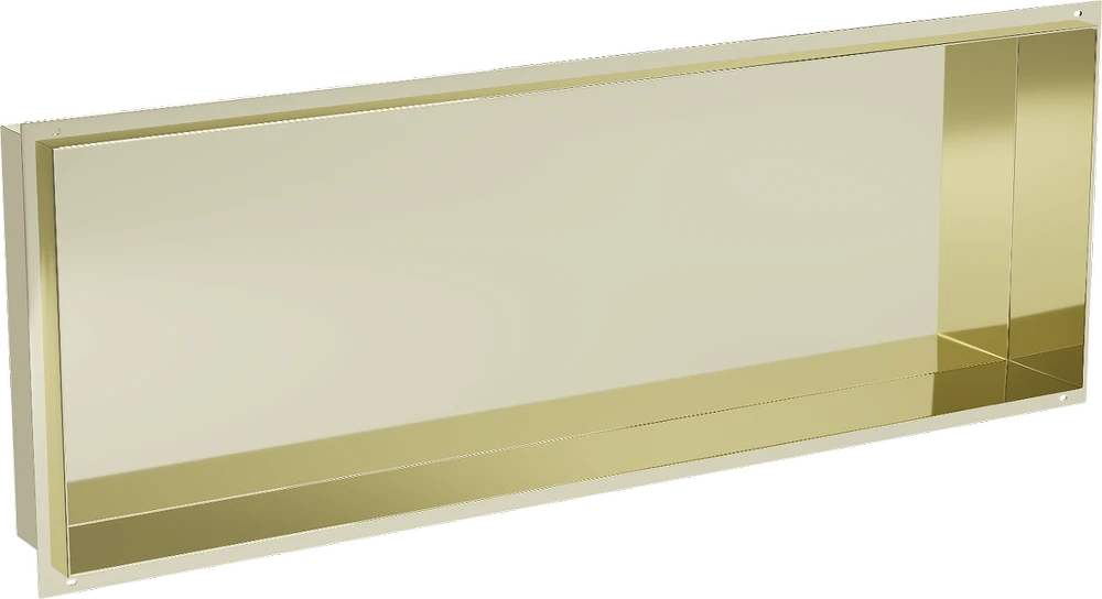 Mexen X-Wall-NR įleidžiama sieninė lentyna, 90x30 cm, Gold