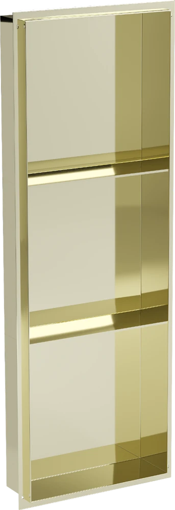 Mexen X-Wall-NR įleidžiama sieninė lentyna 3l, 90x30 cm, Gold