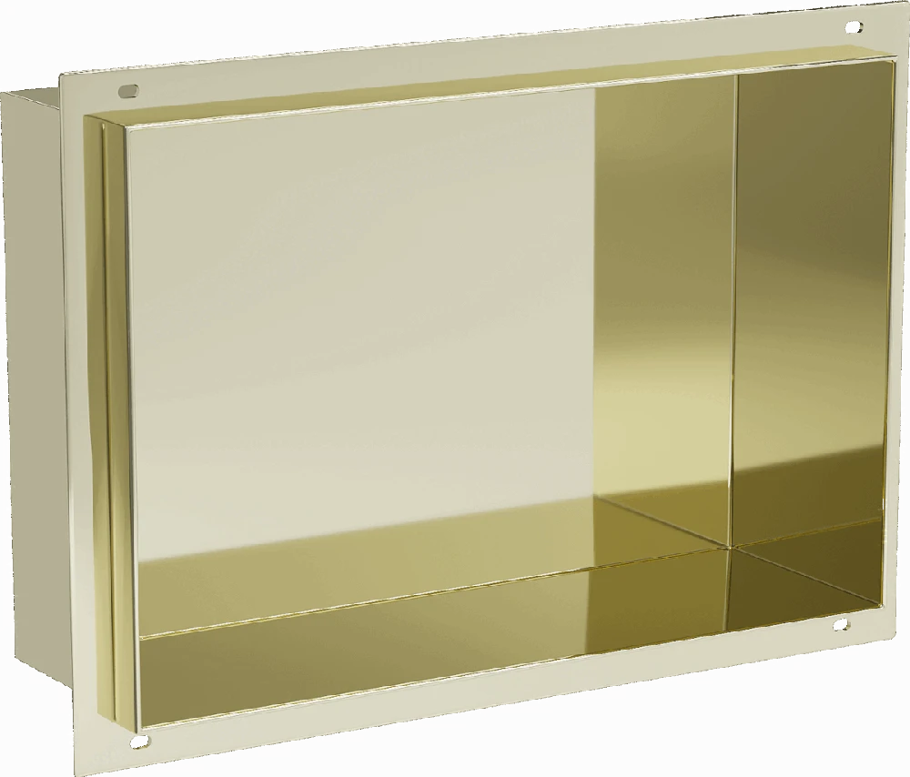 Mexen X-Wall-NR įleidžiama sieninė lentyna, 30x20 cm, Gold