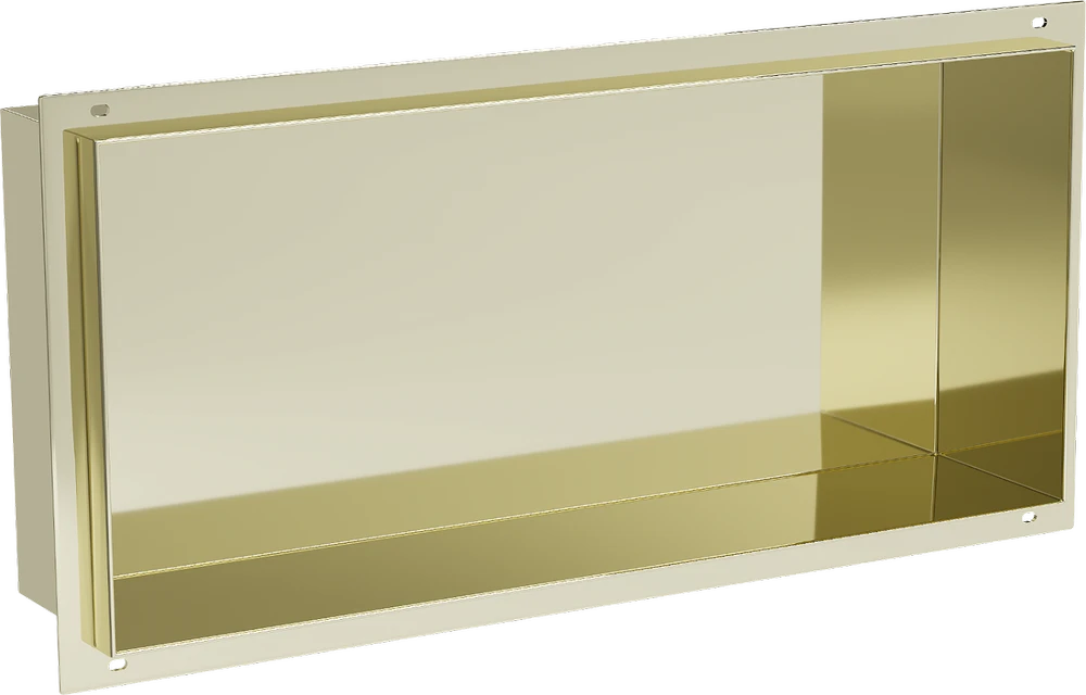 Mexen X-Wall-NR įleidžiama sieninė lentyna, 45x20 cm, Gold