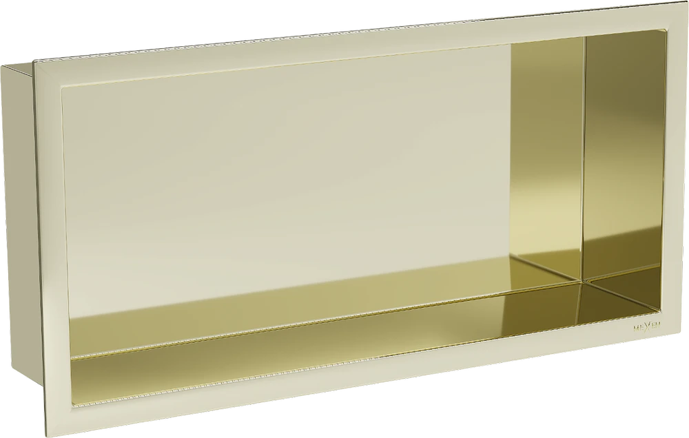 Mexen X-Wall-R įleidžiama sieninė lentyna, 45x20 cm, Gold
