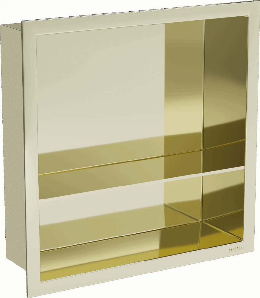 Mexen X-Wall-R įleidžiama sieninė lentyna 2l, 30x30 cm, Gold