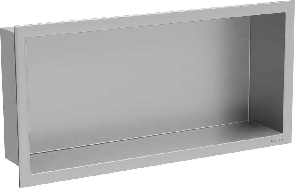 Mexen X-Wall-R įleidžiama sieninė lentyna, 45x20 cm, Inox