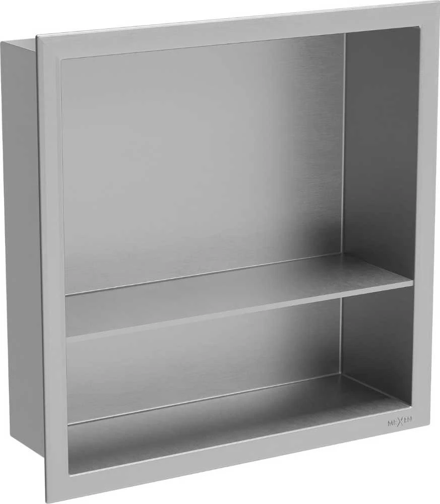 Mexen X-Wall-R įleidžiama sieninė lentyna 2l, 30x30 cm, Inox