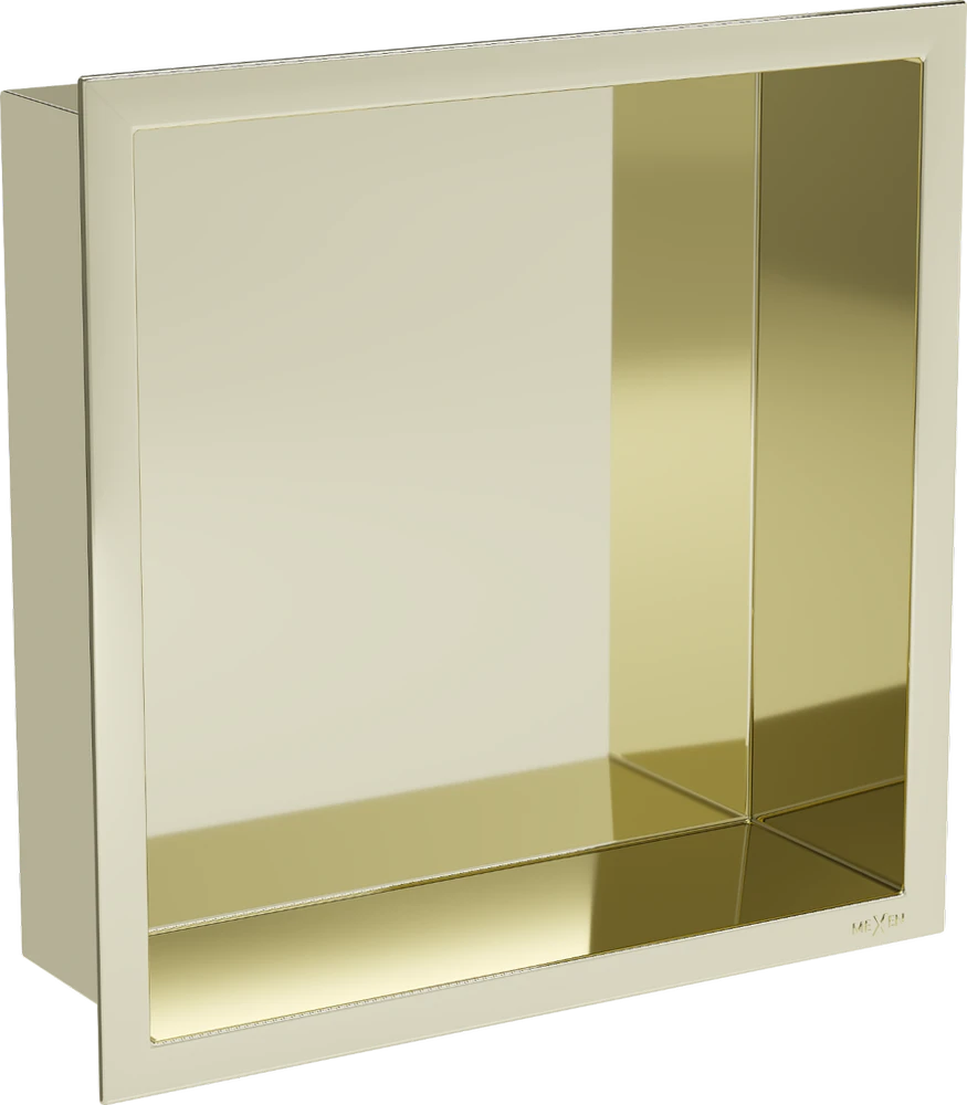 Mexen X-Wall-R įleidžiama sieninė lentyna, 30x30 cm, Gold