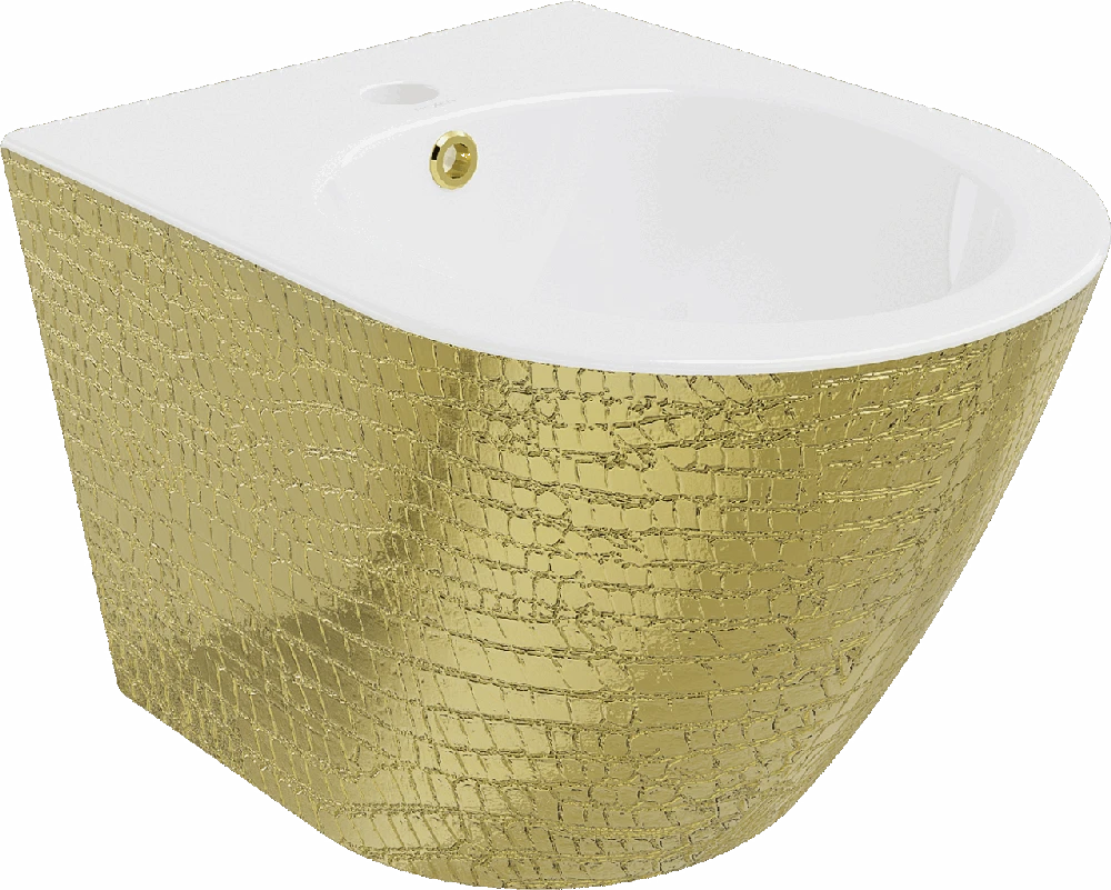 Pakabinama bidė Mexen Lena, Baltas/Gold pattern