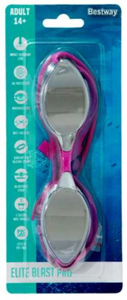 Plaukimo akiniai Mirror Goggles Bestway, rožiniai