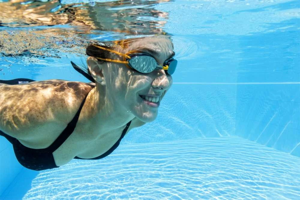 Plaukimo akiniai Mirror Goggles Bestway, oranžiniai